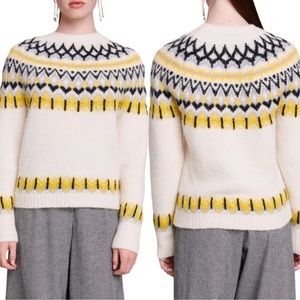 Maje manonix fair isle metallic sweater 1 (2-4)